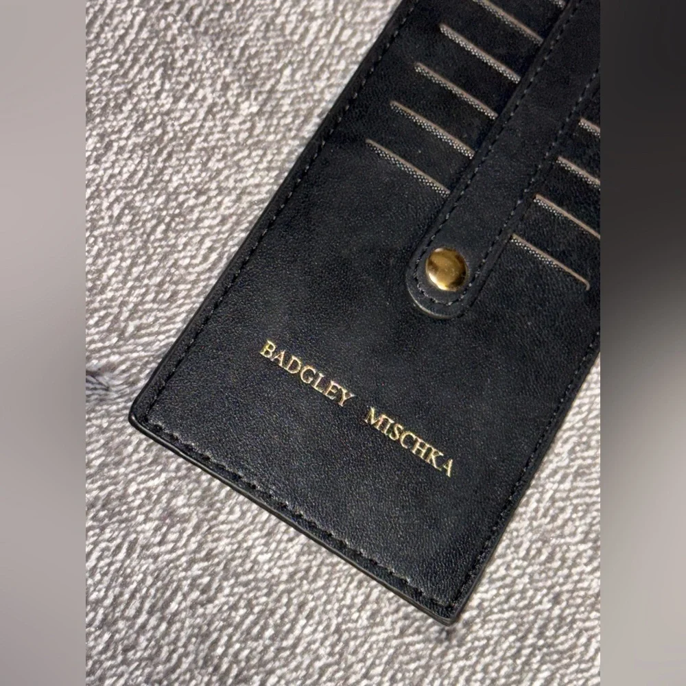 Badgley Mischka‎ Black Card Holder